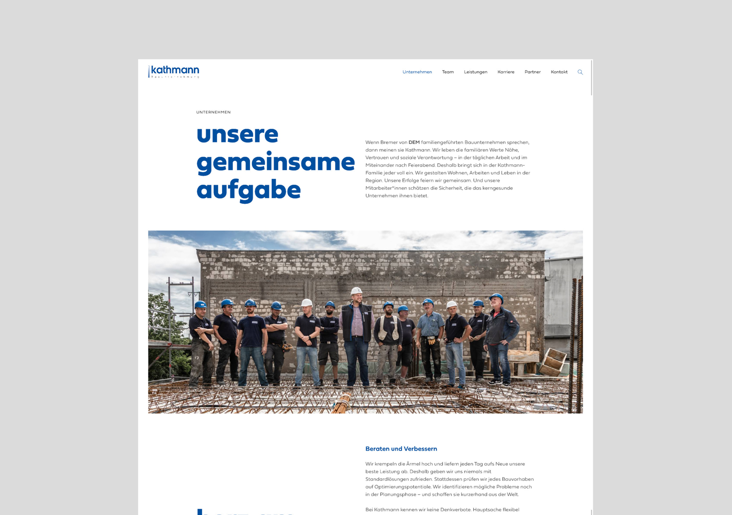 oui. studios – oui. studios – Kreativagentur - Kathmann Bauunternehmung: Website