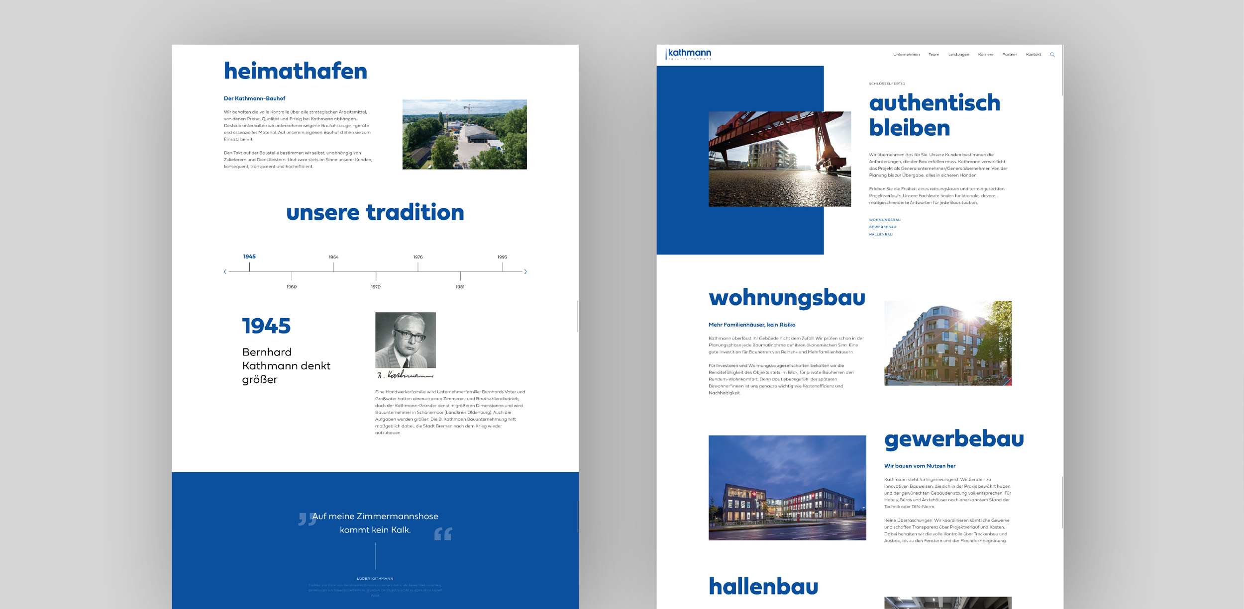 oui. studios – oui. studios – Kreativagentur - Kathmann Bauunternehmung: Website