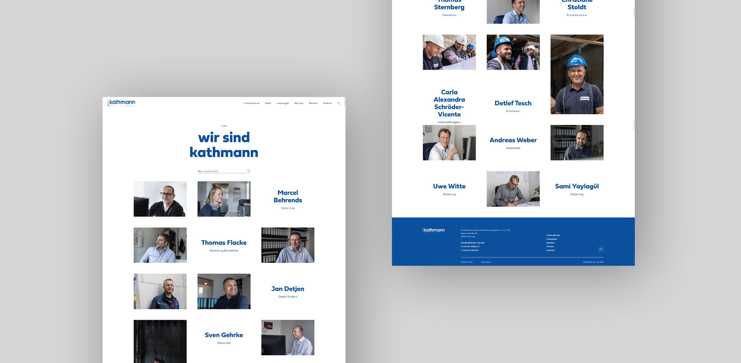 oui. studios – oui. studios – Kreativagentur - Kathmann Bauunternehmung: Website