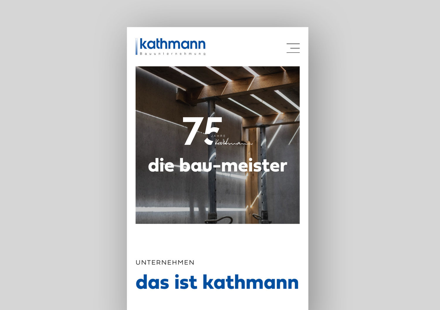 oui. studios – oui. studios – Kreativagentur - Kathmann Bauunternehmung: Website