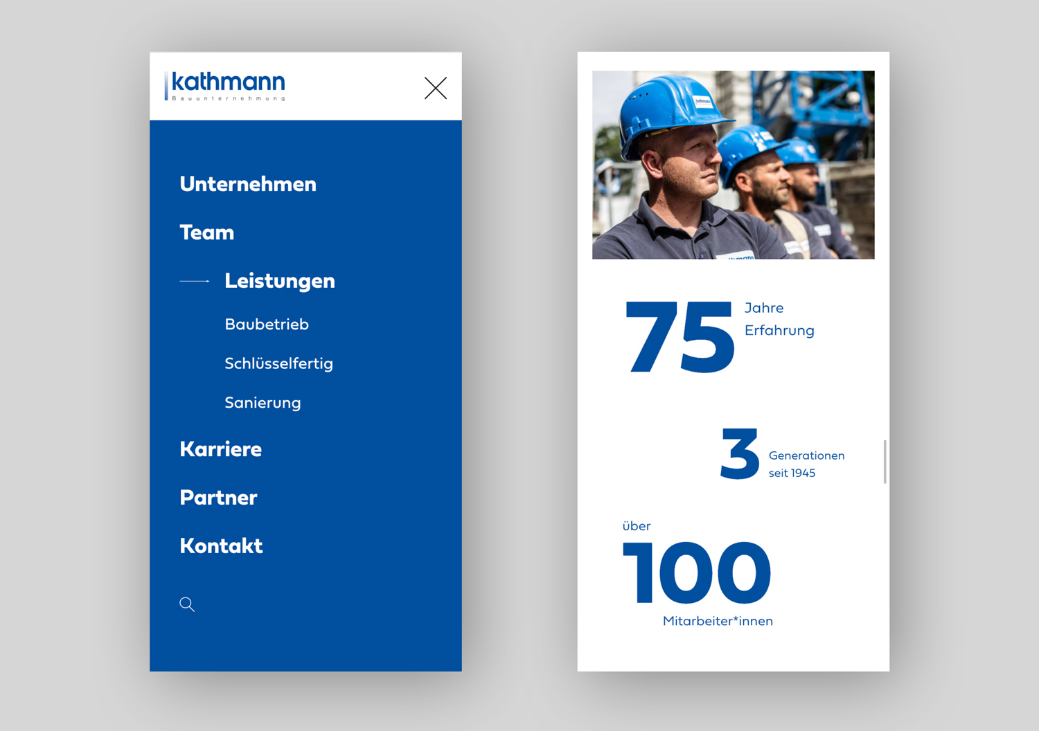 oui. studios – oui. studios – Kreativagentur - Kathmann Bauunternehmung: Website