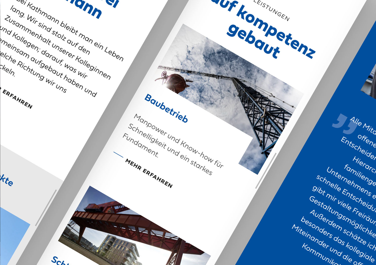 oui. studios – oui. studios – Kreativagentur - Kathmann Bauunternehmung: Website