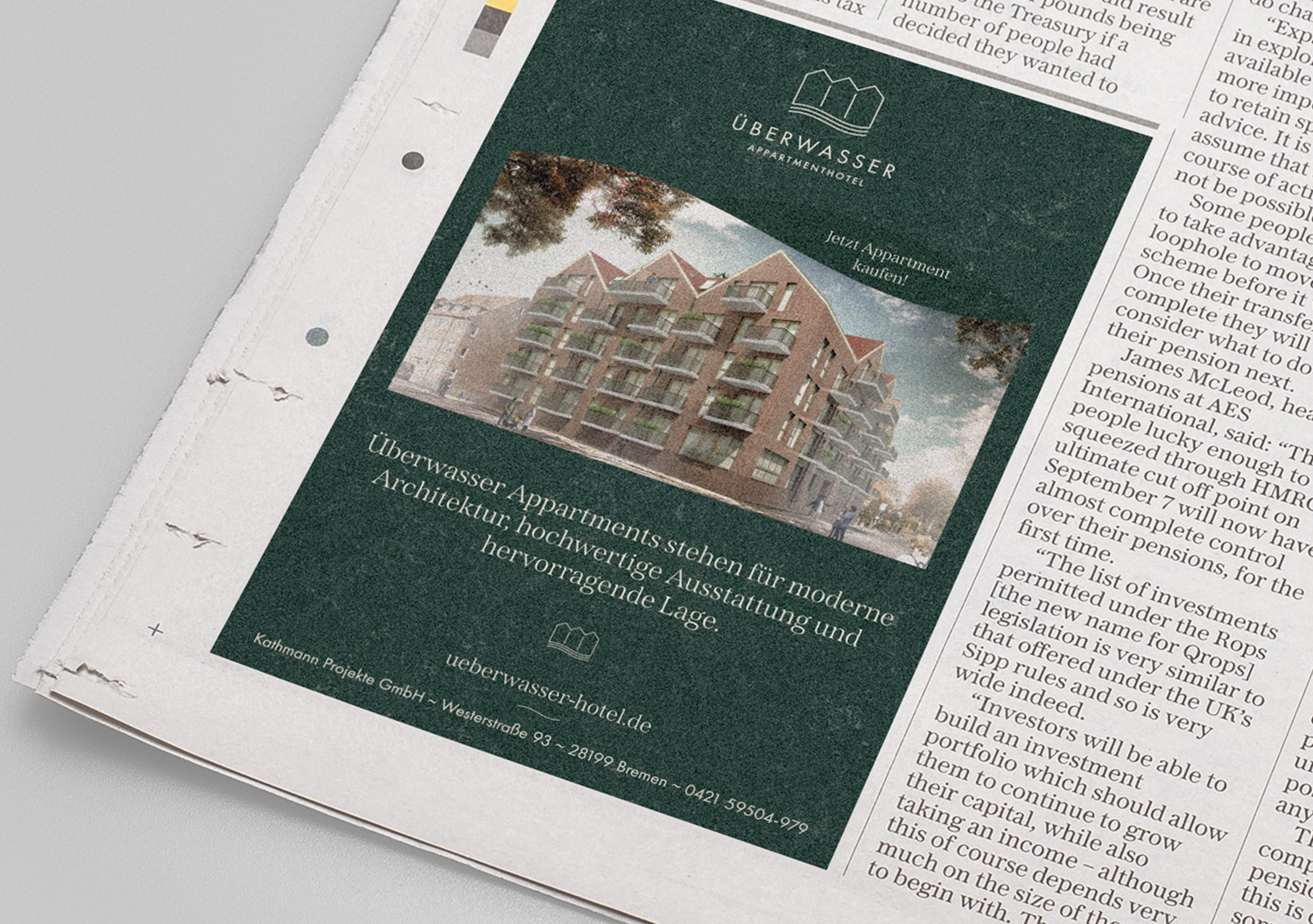 oui. studios – Überwasser Appartments - Anzeige